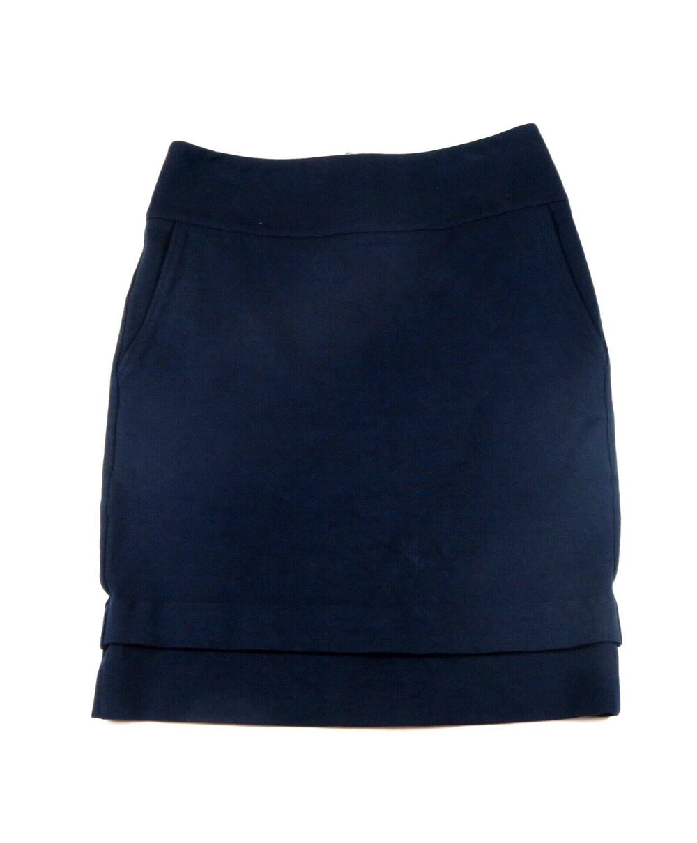Cabi 5051 lido skirt size 4 navy back zip
